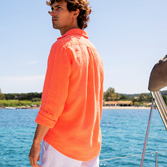 Riviera Azur linen shirt