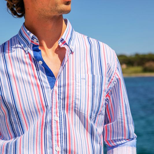 Riviera Strawberry Oxford Cotton Shirt