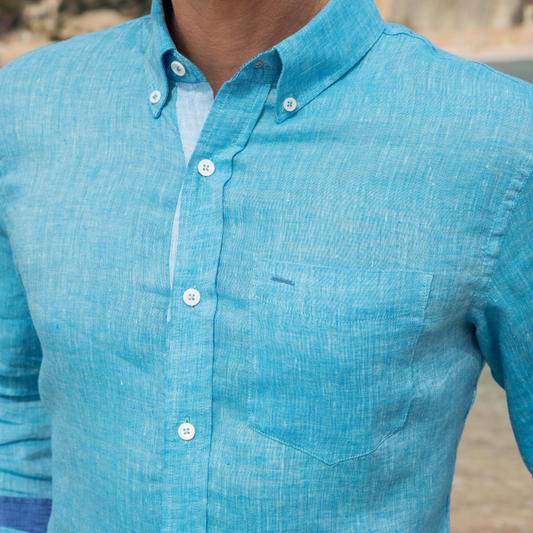Riviera Azur linen shirt