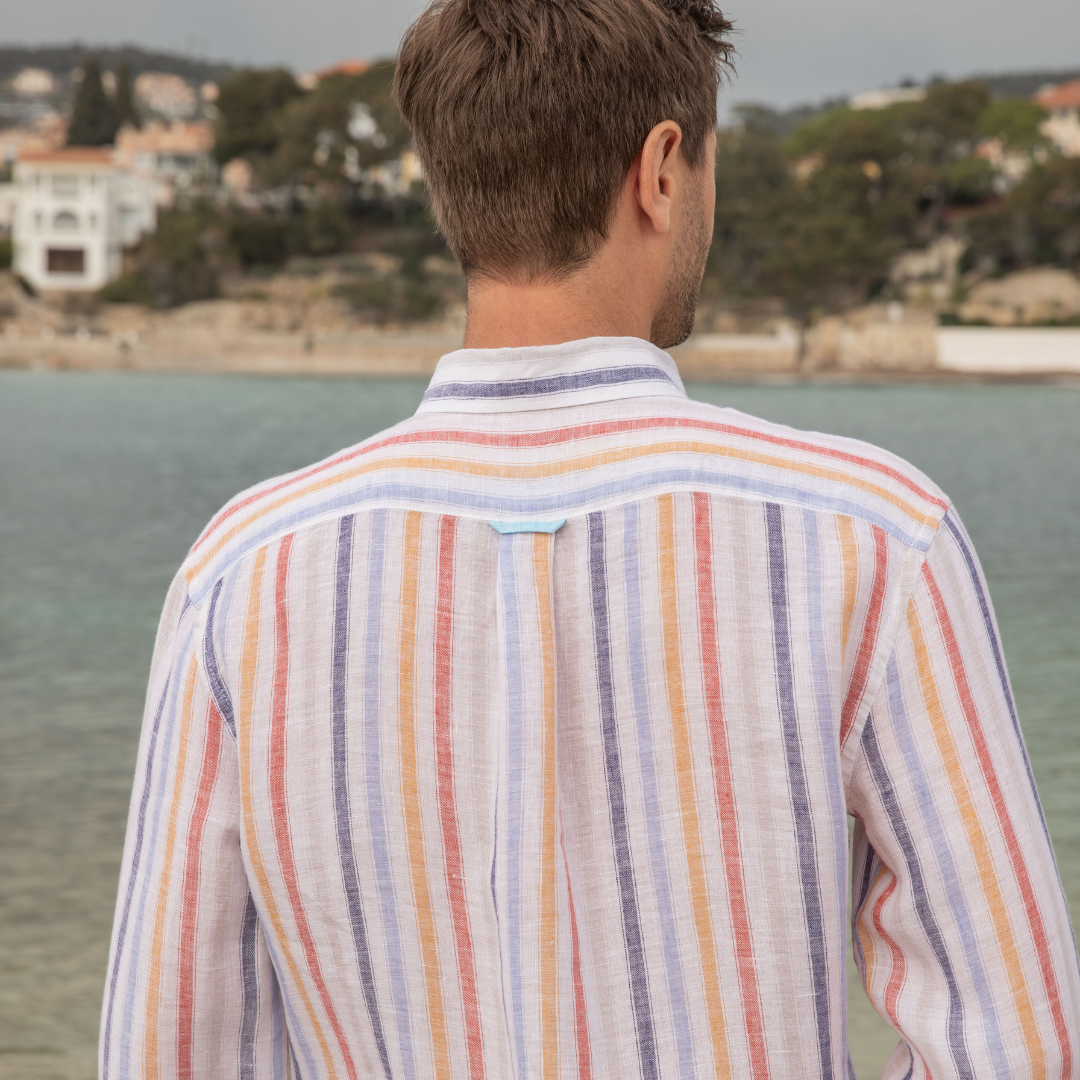 Chemise Riviera Multistripes en lin