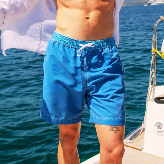 Lucky Bay Blue Swim Shorts