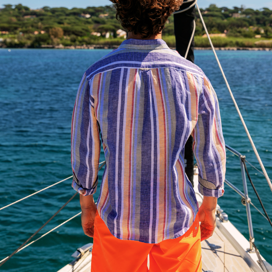 Chemise Riviera Multicolor en lin