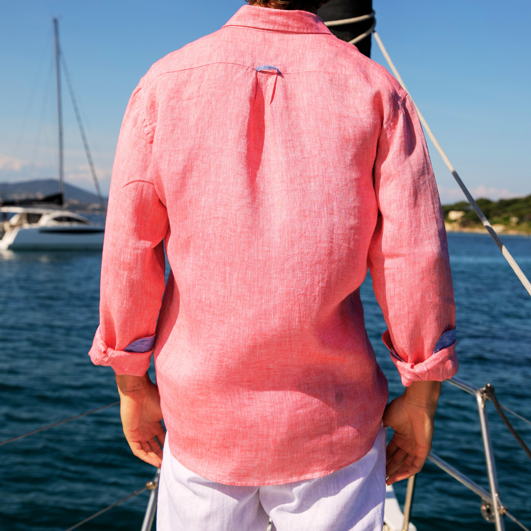 Chemise Riviera Red en lin