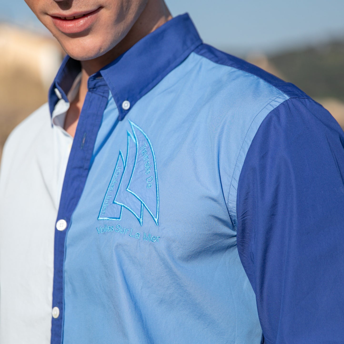 Maldives Navy cotton shirt