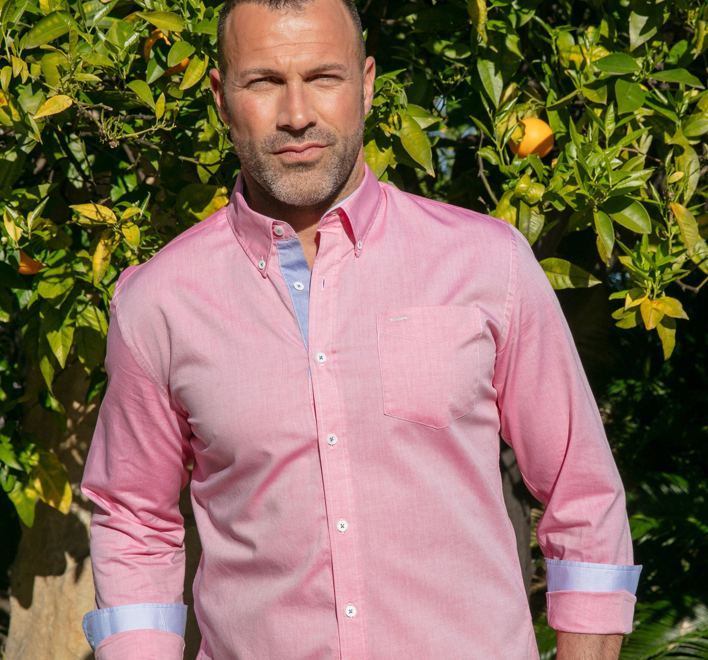 Riviera Strawberry Oxford Cotton Shirt