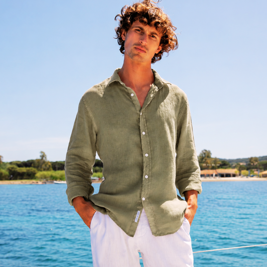 Chemise Blue Bay en lin italien
