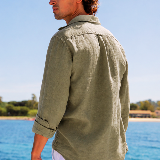 Chemise Blue Bay en lin italien