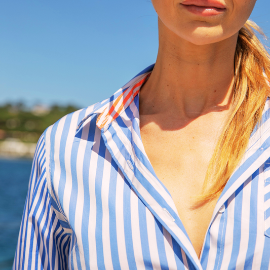 Riviera Strawberry Oxford Cotton Shirt
