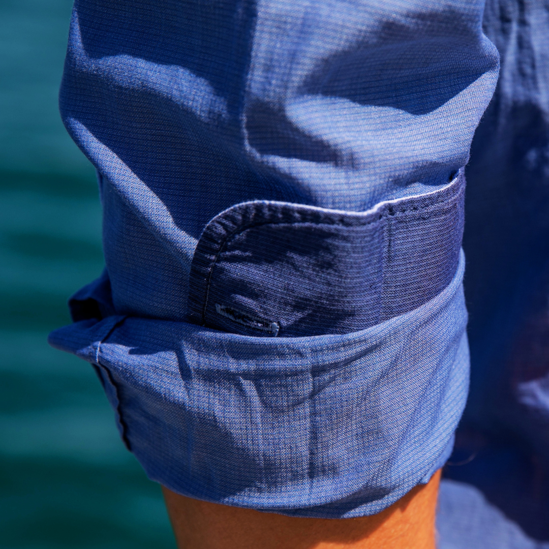Wally Dark Blue cotton shirt