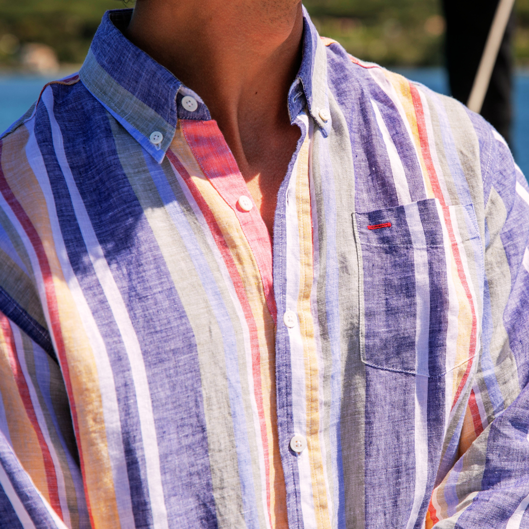 Chemise Riviera Multicolor en lin