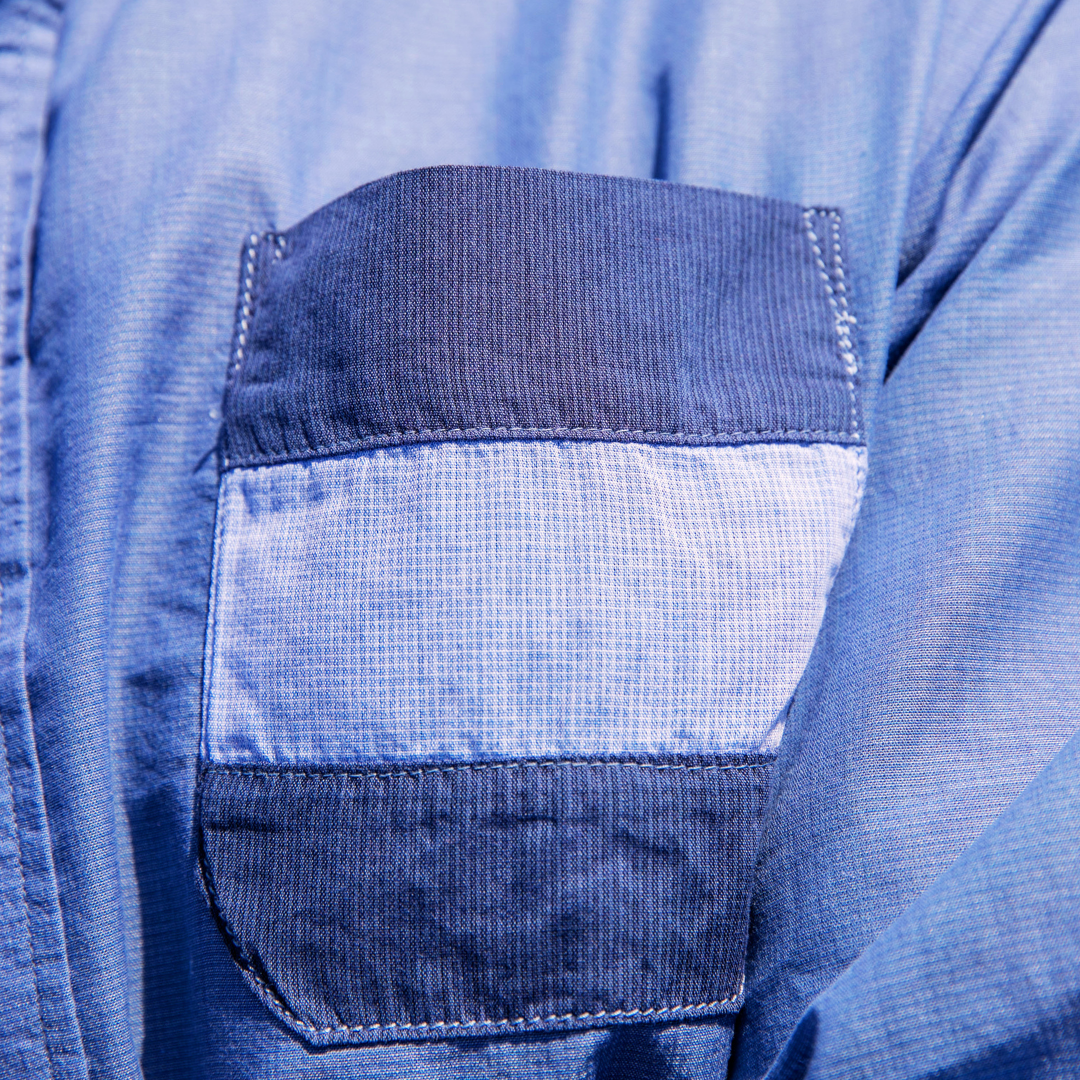 Wally Dark Blue cotton shirt
