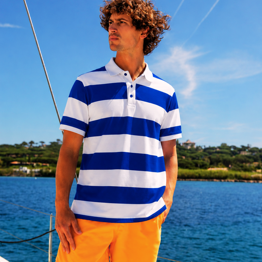Polo Cassis en coton Pima