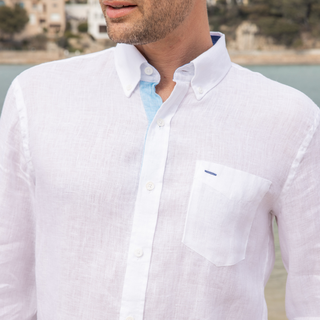 Chemise Riviera White en lin