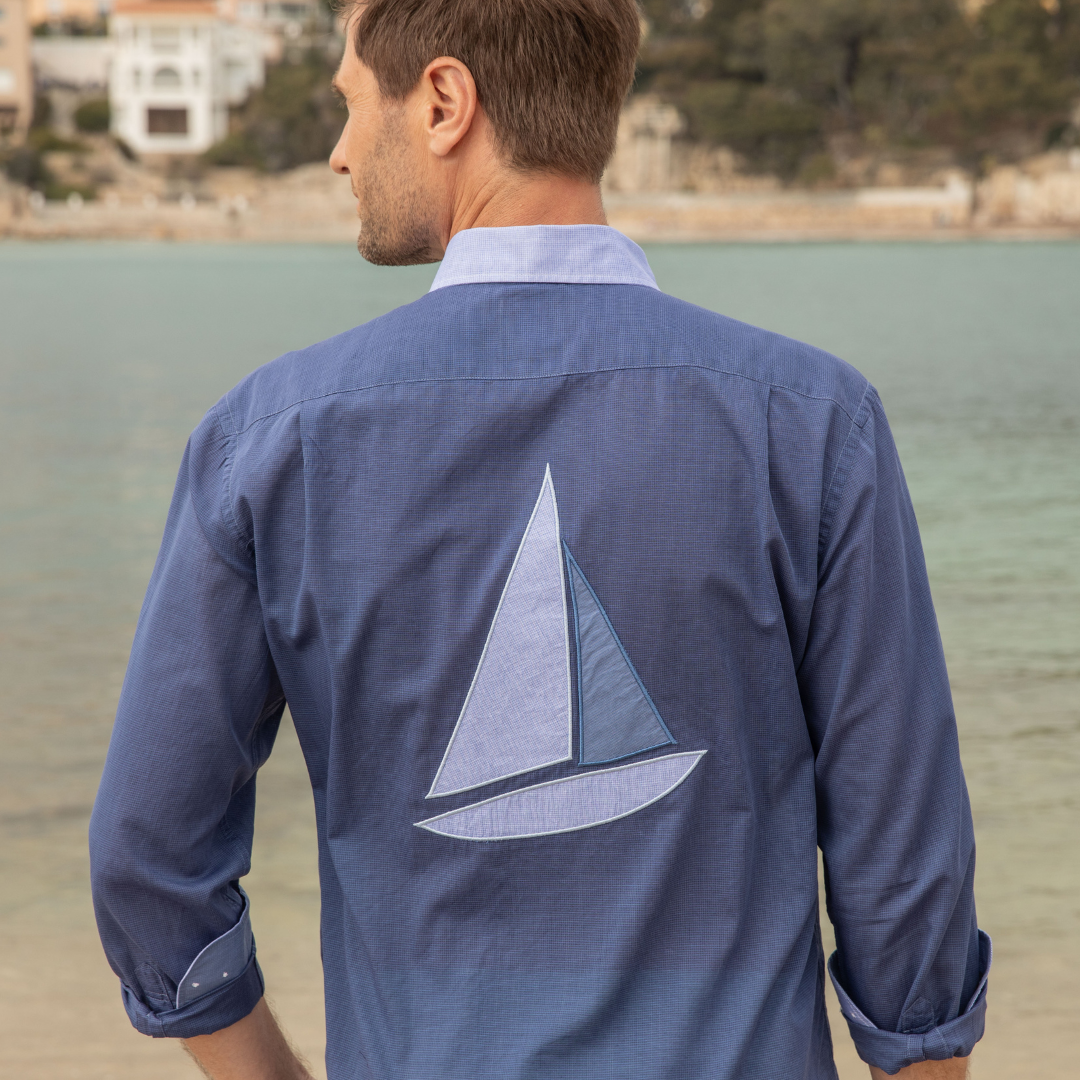 Chemise Wally Dark Blue en coton