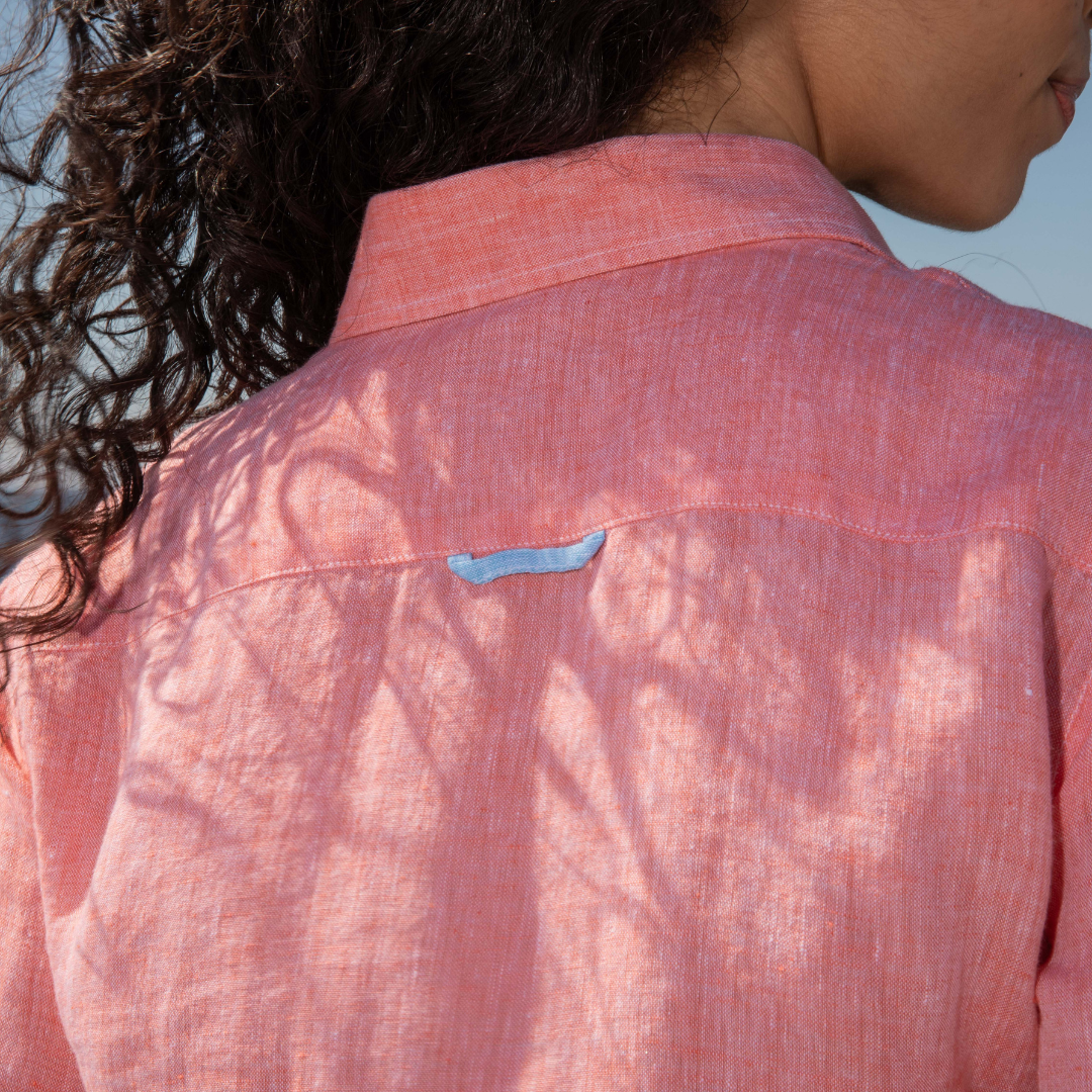 Chemisier Riviera Orange en lin