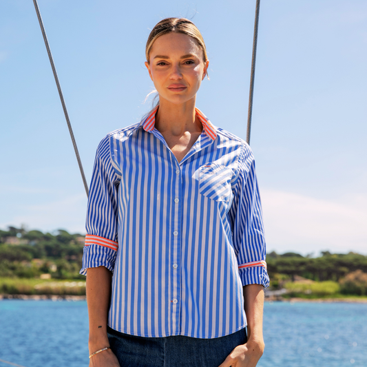 Riviera Strawberry Oxford Cotton Shirt