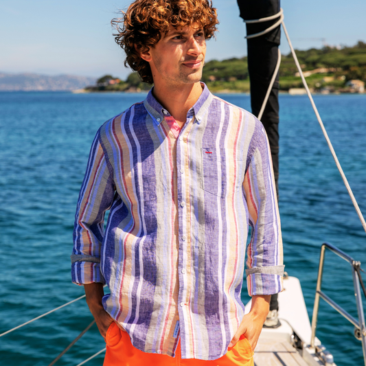 Chemise Riviera Multicolor en lin