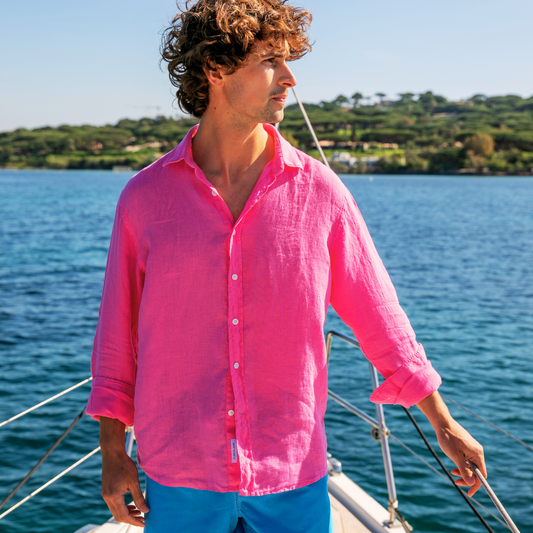 Riviera Azur linen shirt