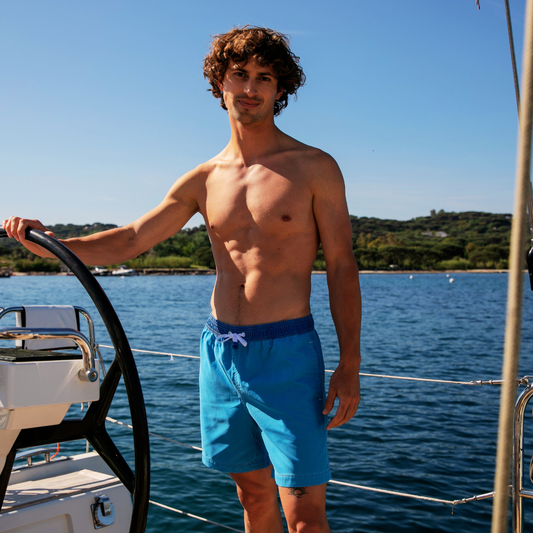 Lucky Bay Blue Swim Shorts 