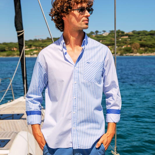 Cap Ferret Sand Stripes linen shirt