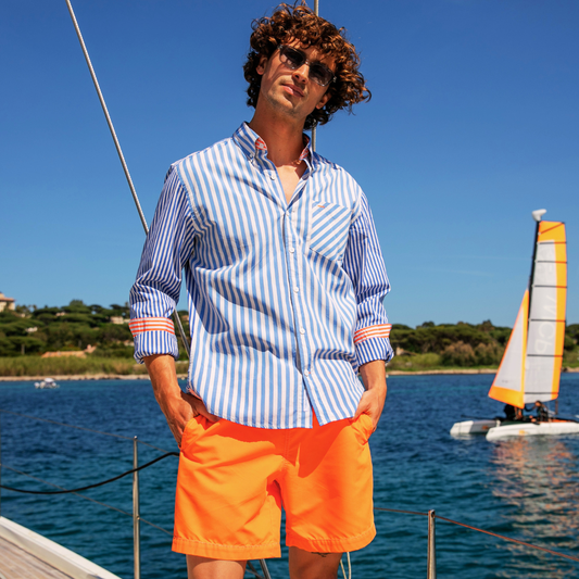 Riviera Strawberry Oxford Cotton Shirt