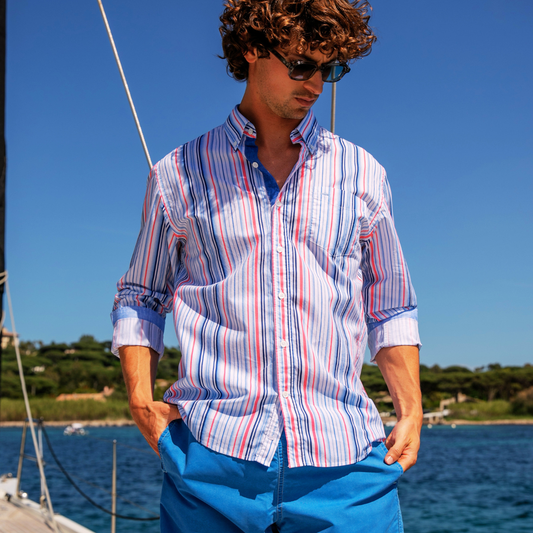 Riviera Strawberry Oxford Cotton Shirt