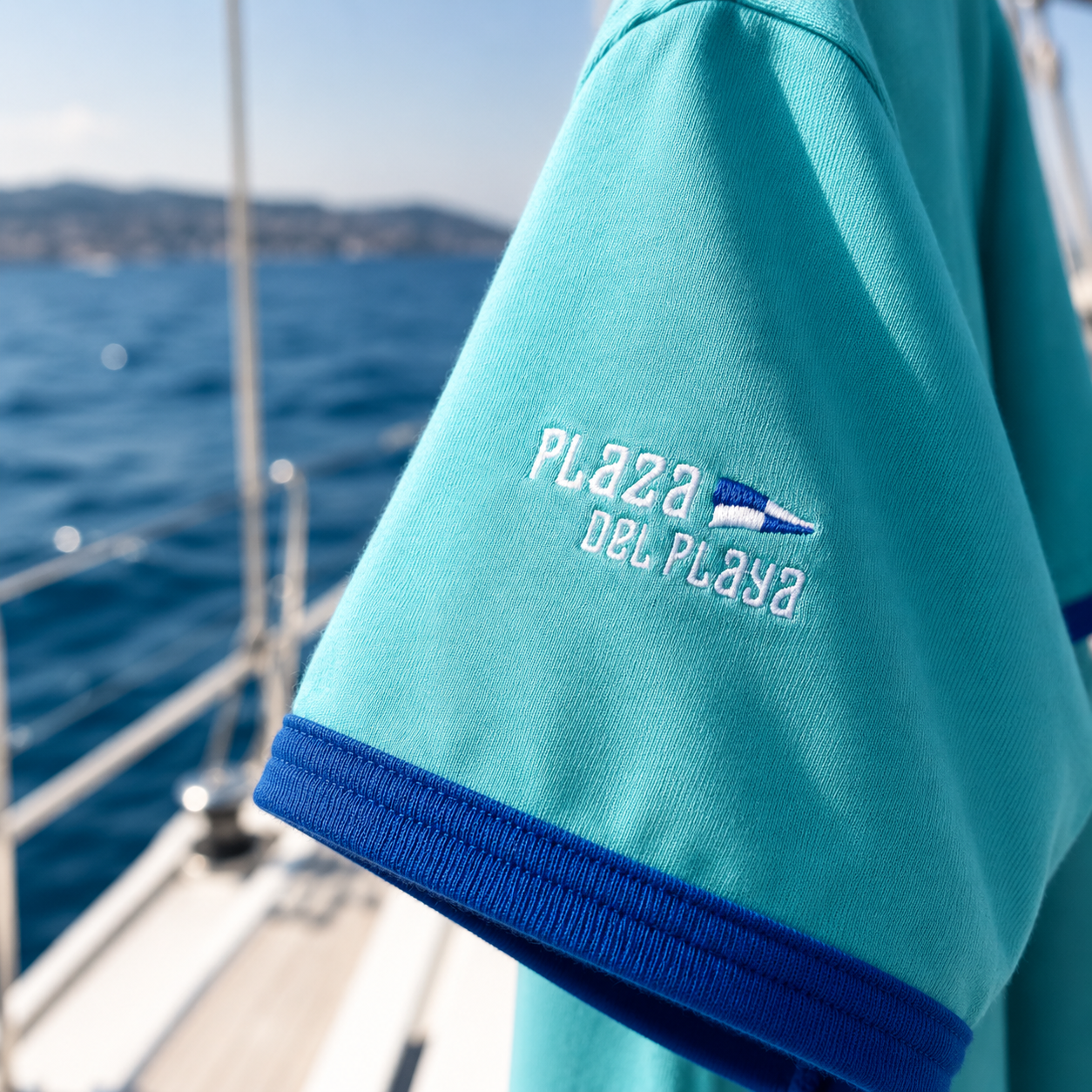 T-shirt Riviera Pool Green en coton bio
