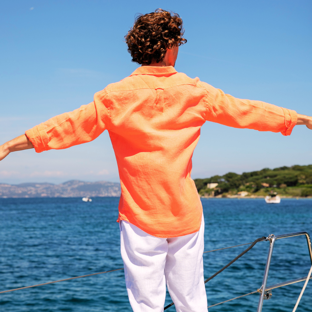 Chemise Blue Bay Living Coral en lin